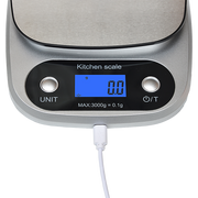 0.1g Digital Kitchen Scale 3kg Rechargeable High Precision Food V63-826651