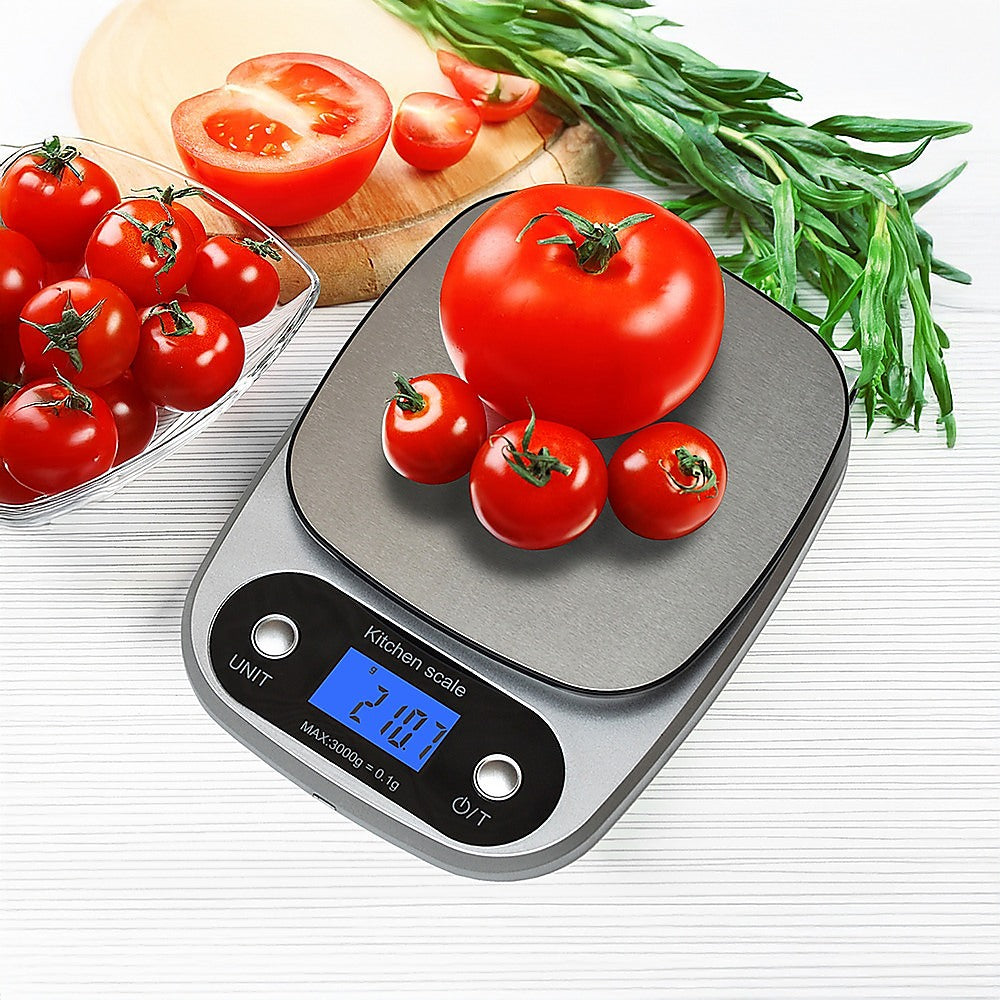 0.1g Digital Kitchen Scale 3kg Rechargeable High Precision Food V63-826651