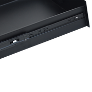 19" Rack Mount 2U Steel Plate DJ Drawer Equipment Cabinet Locking Lockable