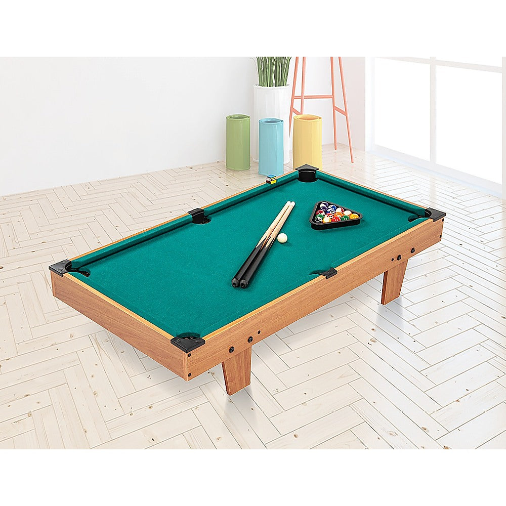 Kids Mini Billiard Table Game Toy Wooden Snooker Pool Home Fun Birthday Gift V63-826721