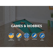 Kids Mini Billiard Table Game Toy Wooden Snooker Pool Home Fun Birthday Gift V63-826721