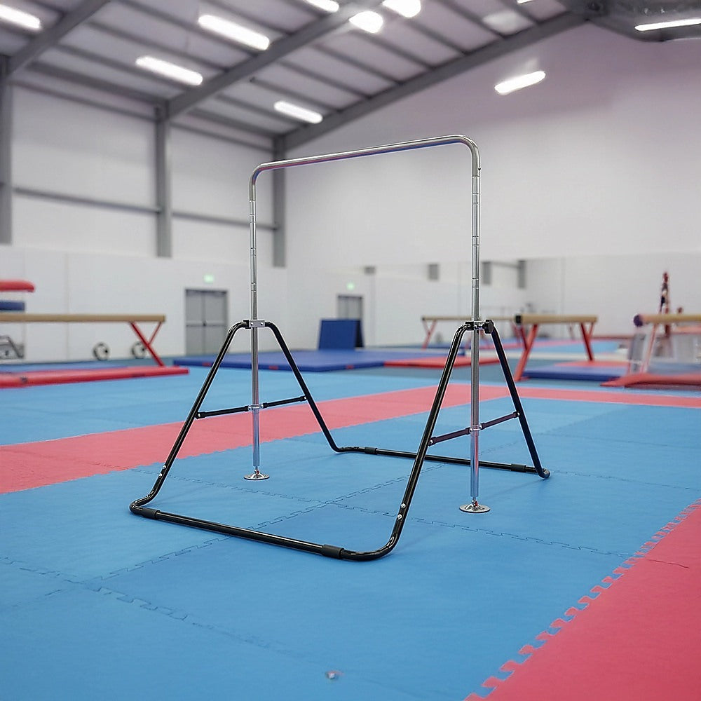 Kids Gymnastics Bars Training Horizontal Bar Monkey Kip Bar Black V63-826751