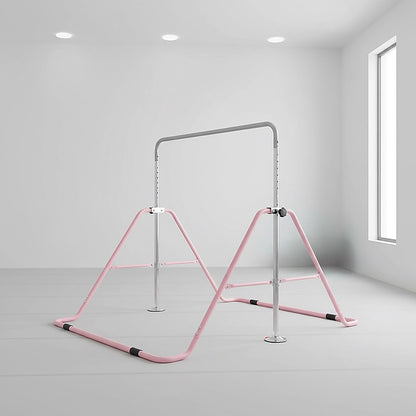 Kids Gymnastics Bars Training Horizontal Bar Monkey Kip Bar Pink V63-826761