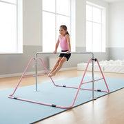 Kids Gymnastics Bars Training Horizontal Bar Monkey Kip Bar Pink