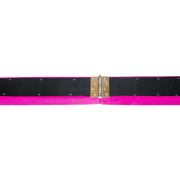 2.2m Gymnastics Folding Balance Beam Pink Synthetic Suede