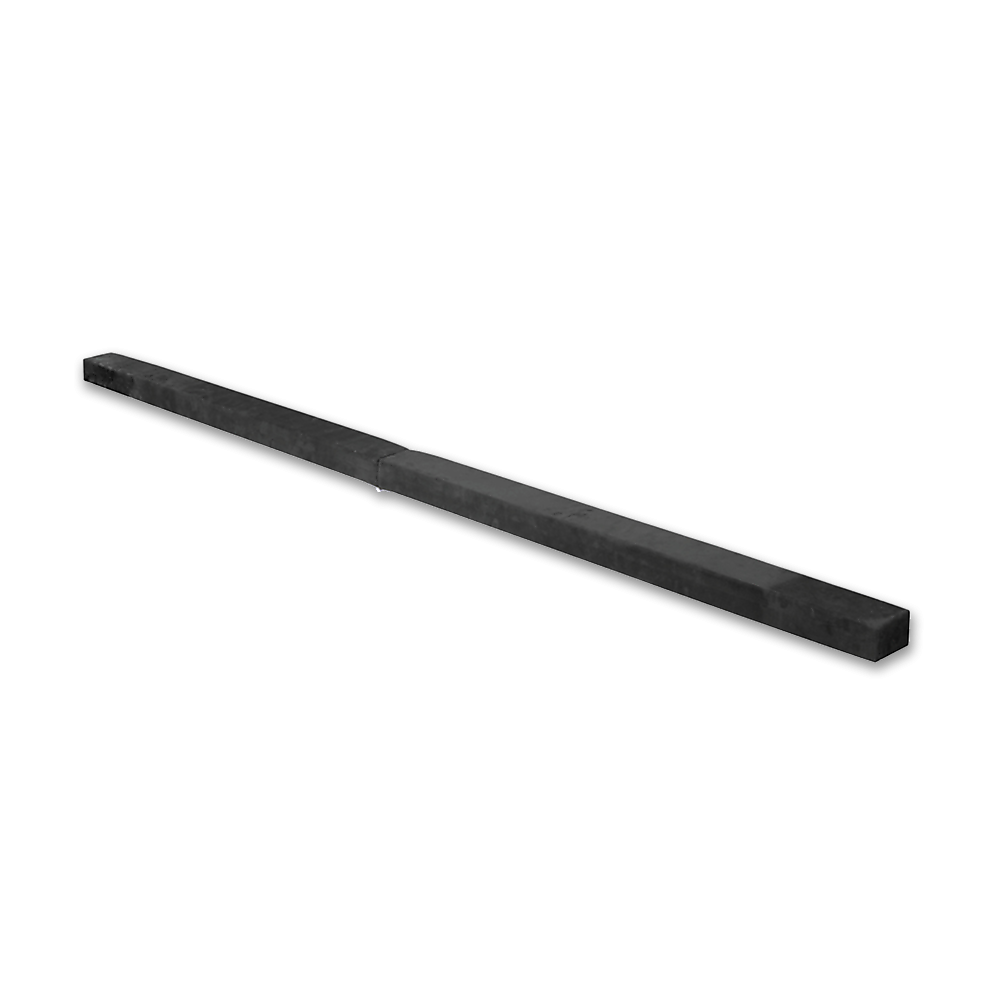 2.2m Gymnastics Folding Balance Beam Black Synthetic Suede V63-826781