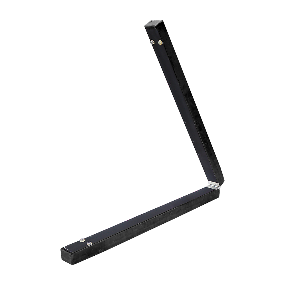 2.2m Gymnastics Folding Balance Beam Black Synthetic Suede V63-826781