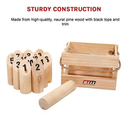 Number Toss Wooden Set Outdoor Games with Carry Case V63-826811