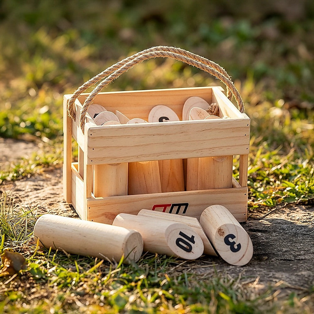 Number Toss Wooden Set Outdoor Games with Carry Case V63-826811