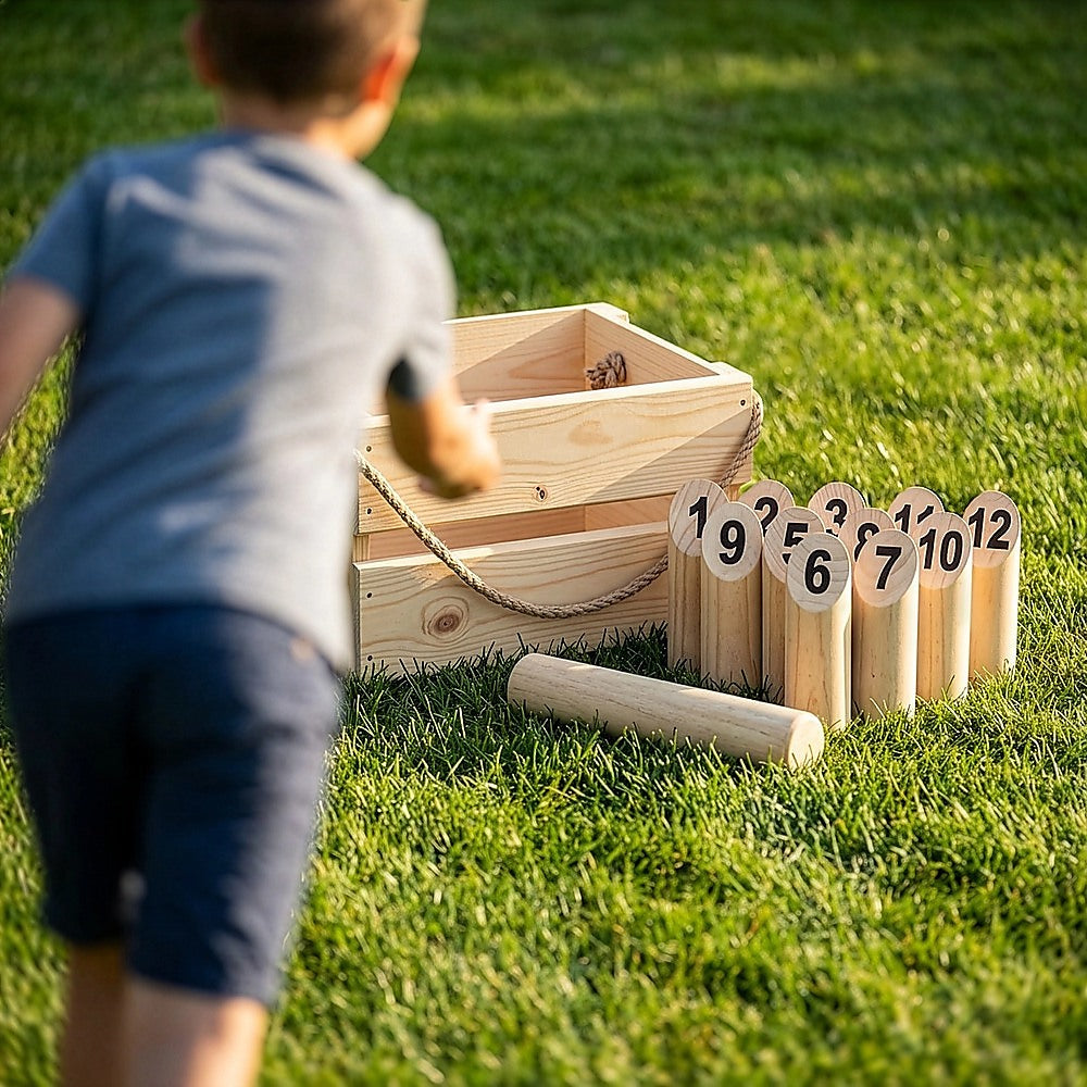Number Toss Wooden Set Outdoor Games with Carry Case V63-826811