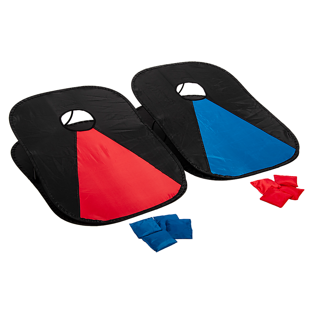 Collapsible Portable Corn Hole Boards With 8 Cornhole Bean Bags, Carry Case V63-826831