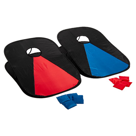 Collapsible Portable Corn Hole Boards With 8 Cornhole Bean Bags, Carry Case V63-826831