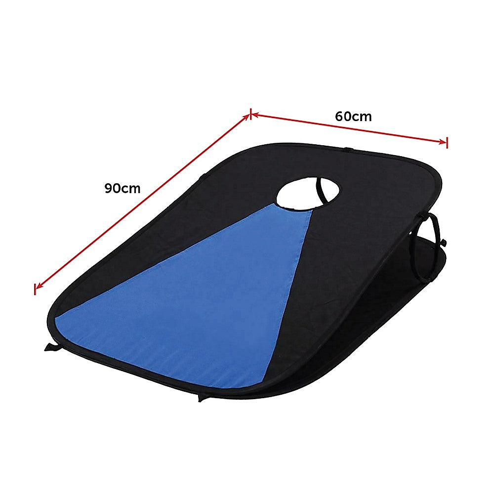 Collapsible Portable Corn Hole Boards With 8 Cornhole Bean Bags, Carry Case V63-826831