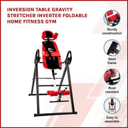 Inversion Table Gravity Stretcher Inverter Foldable Home Fitness Gym V63-826901