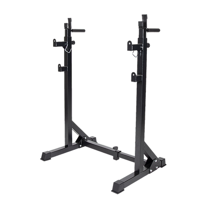 Commercial Squat Rack Adjustable Pair Fitness Exercise Weight Lifting Gym Barbell Stand V63-826911