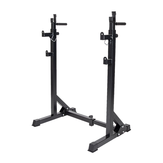 Commercial Squat Rack Adjustable Pair Fitness Exercise Weight Lifting Gym Barbell Stand V63-826911