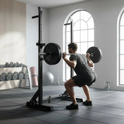 Commercial Squat Rack Adjustable Pair Fitness Exercise Weight Lifting Gym Barbell Stand V63-826911