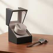 Automatic Watch Winder Display Box Case Motor Rotation Storage PU Leather V63-827061