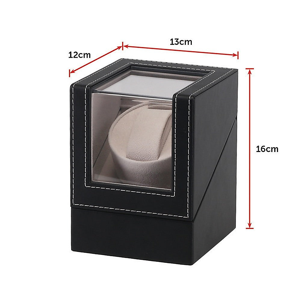 Automatic Watch Winder Display Box Case Motor Rotation Storage PU Leather V63-827061