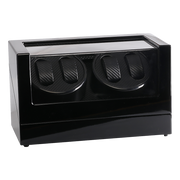 Automatic Quad Watch Winder Wood Display Box Case Motor Rotation Storage V63-827071