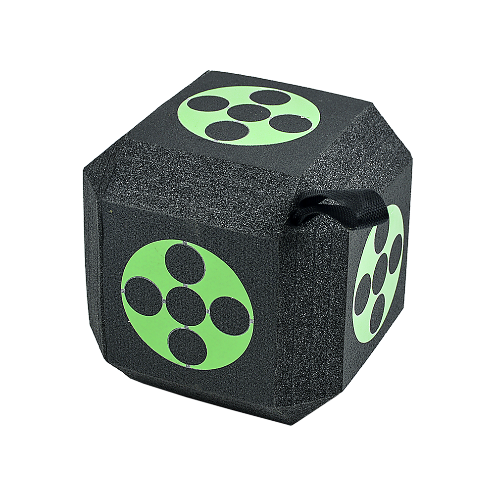 Archery 3D Dice Target Cube Reusable 18 Sides 23CM Self Healing XPE Foam Target V63-827081