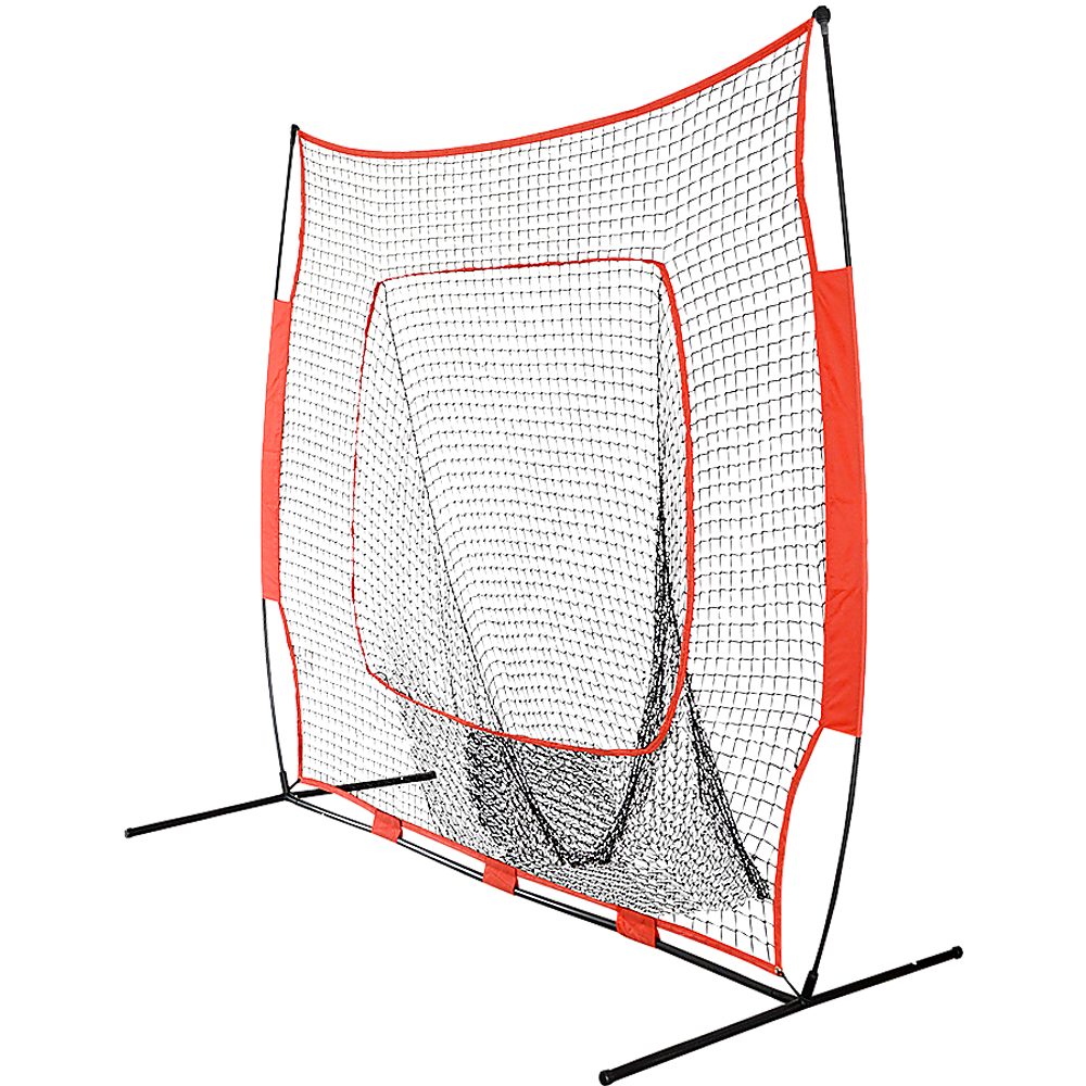 Portable Baseball Training Net Stand Softball Practice Sports Tennis V63-827091
