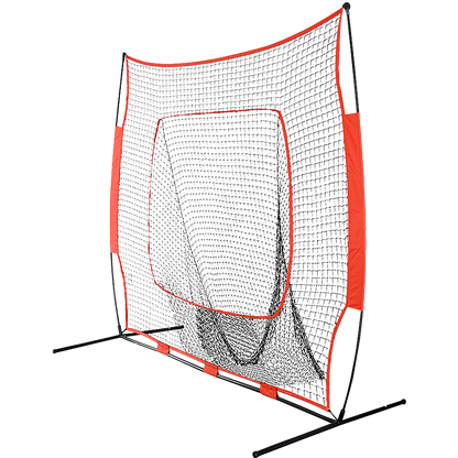 Portable Baseball Training Net Stand Softball Practice Sports Tennis V63-827091