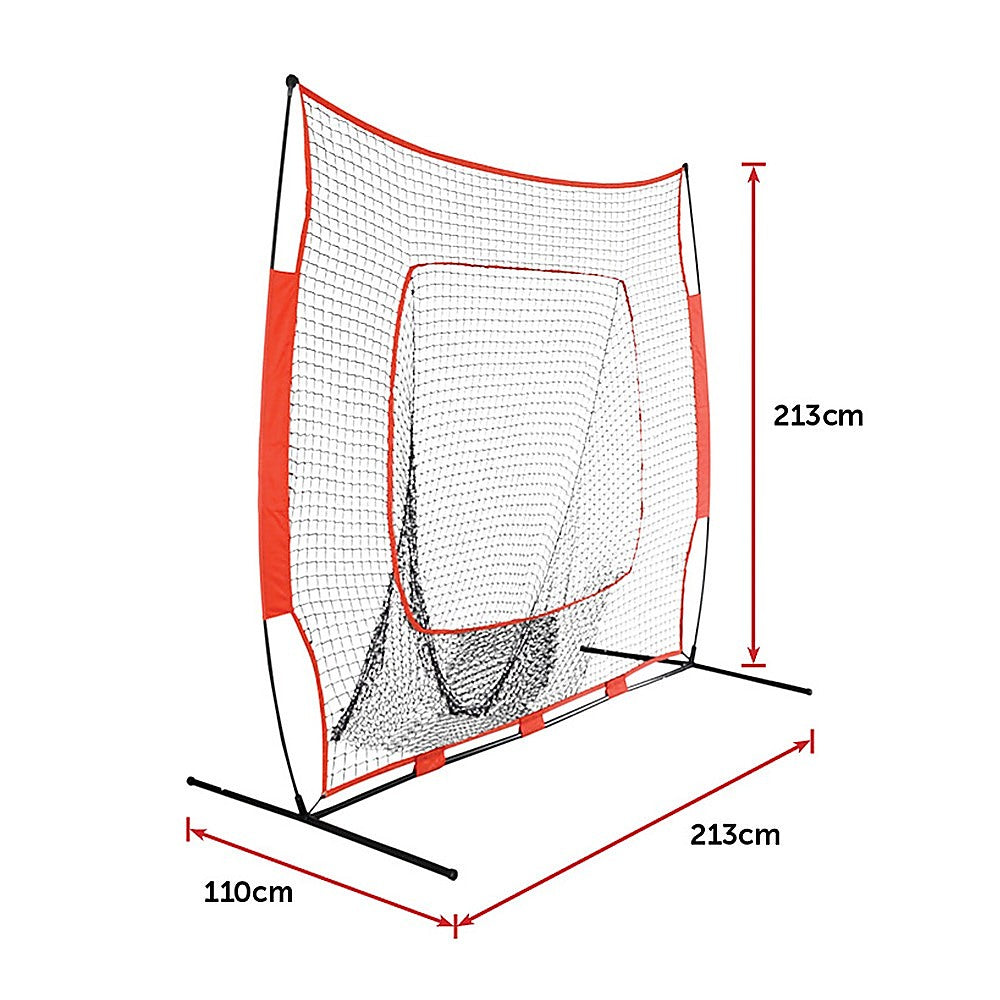 Portable Baseball Training Net Stand Softball Practice Sports Tennis V63-827091