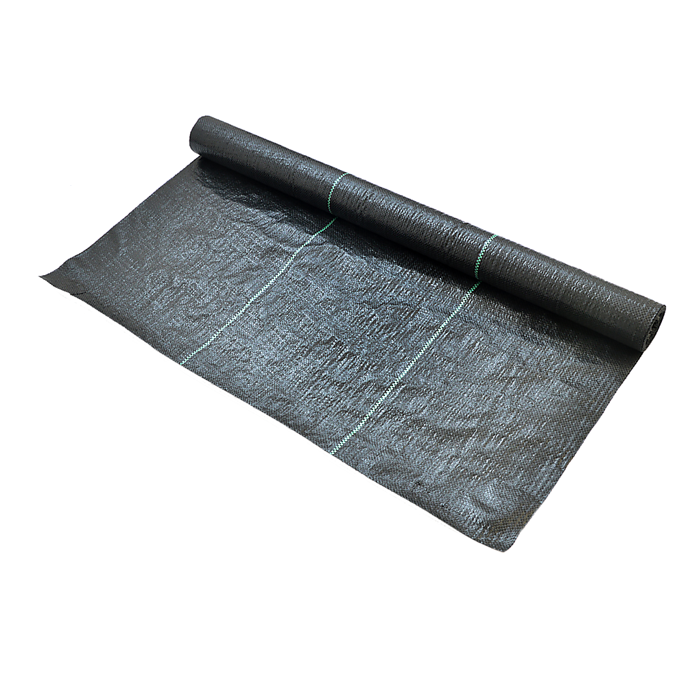 Heavy Duty Weed Control PP Woven Fabric Weed Mat Gardening Plant 1.83m x 30m V63-827111