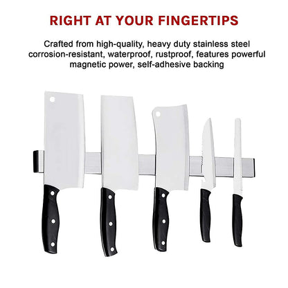 41cm Strong Magnetic Wall Mounted Kitchen Knife Magnet Bar Holder Display Rack Strip