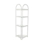 Shower Corner Shelf White Caddy Bathroom Shelves Organiser Bath Storage Rack 4 V63-827131