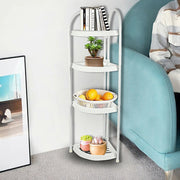 Shower Corner Shelf White Caddy Bathroom Shelves Organiser Bath Storage Rack 4 V63-827131