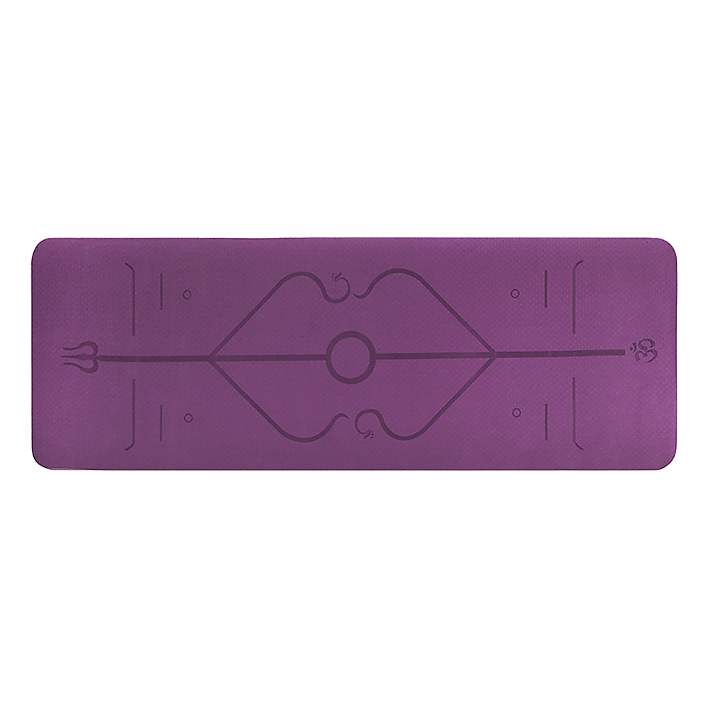 8mm TPE Yoga Mat Exercise Fitness Gym Pilates Non Slip Dual Layer V63-827141