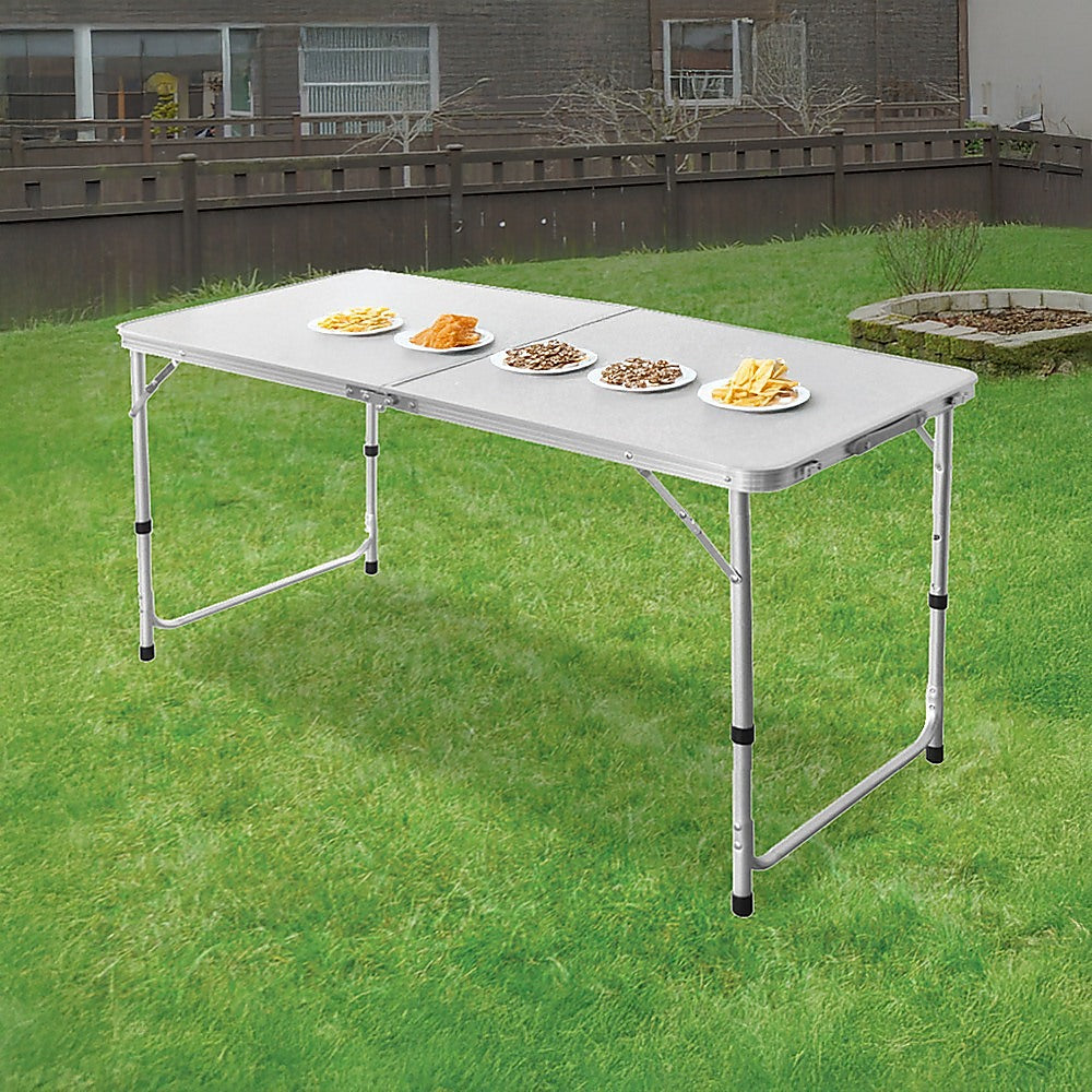 Aluminium Folding Table 120cm Portable Indoor Outdoor Picnic Party Camping Tables V63-827191