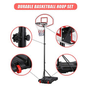 Basketball Ring Hoop Height Adjustable Portable Set V63-827271