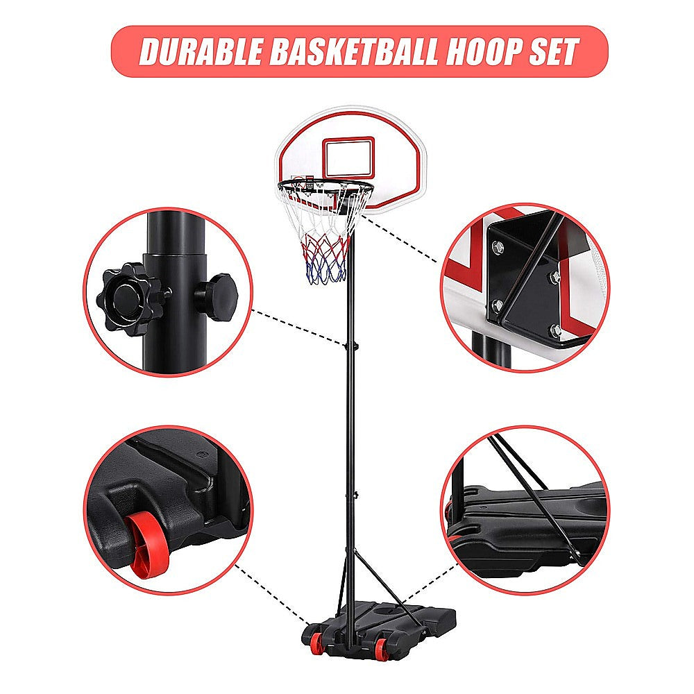 Basketball Ring Hoop Height Adjustable Portable Set V63-827271