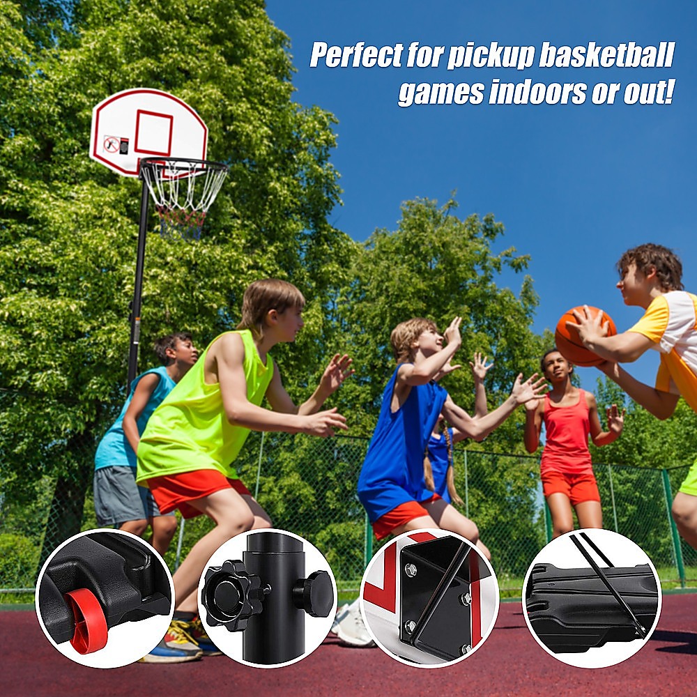Basketball Ring Hoop Height Adjustable Portable Set V63-827271
