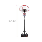 Basketball Ring Hoop Height Adjustable Portable Set V63-827271