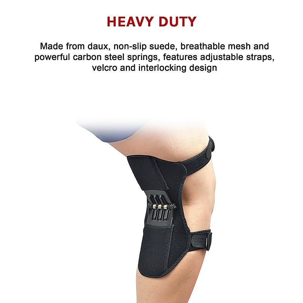 Power Knee Stabiliser Pad with Support Joint Spring Rebound Brace V63-827341