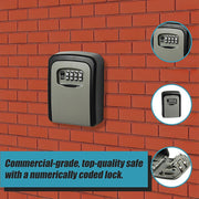Commercial Grade Lock Wall Mounted Key Safe Storage Lock Box security V63-827361