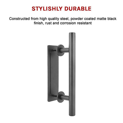 Carbon Steel Door Handle & Flush Pull Wood Door Gate Hardware 12" V63-827411
