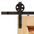 2M Big Spoke Wheel Sliding Barn Door Hardware V63-827421