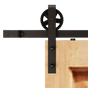 2M Big Spoke Wheel Sliding Barn Door Hardware V63-827421