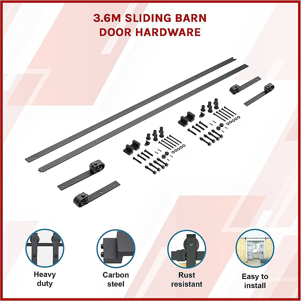3.6m Sliding Barn Door Hardware V63-827441