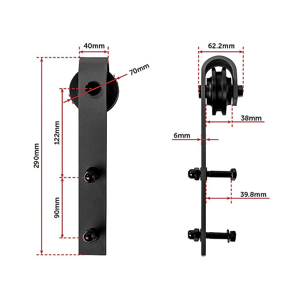 3.6m Sliding Barn Door Hardware V63-827441