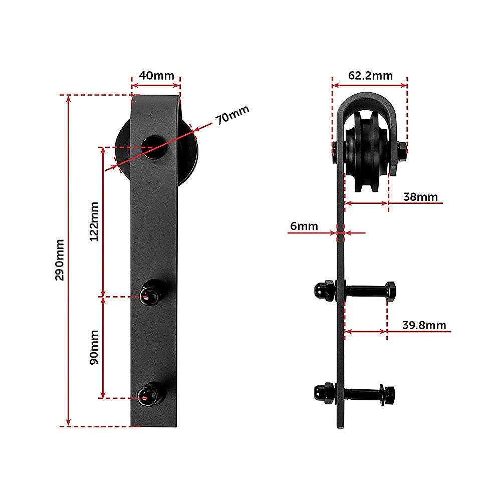 1.8m Sliding Barn Door Hardware V63-827451
