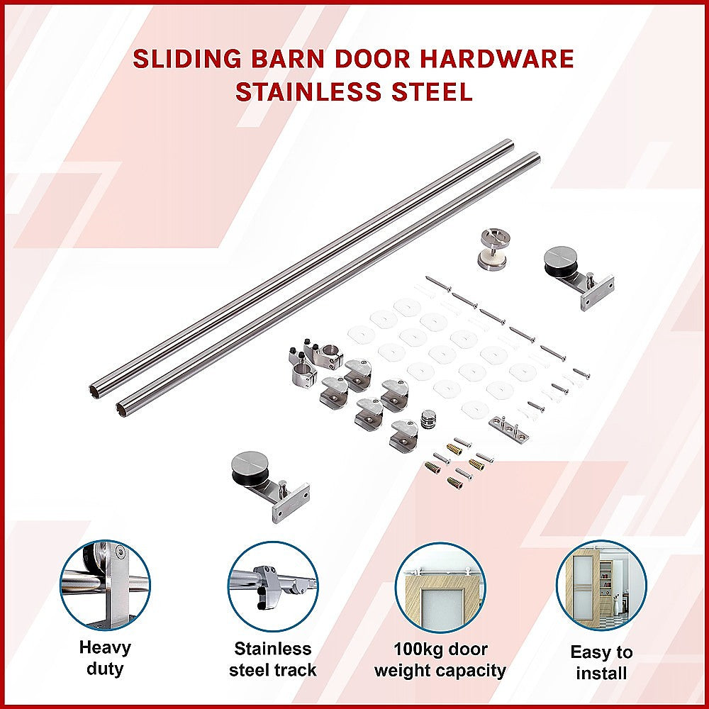 Sliding Barn Door Hardware Stainless Steel V63-827461