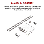 Sliding Barn Door Hardware Stainless Steel V63-827461