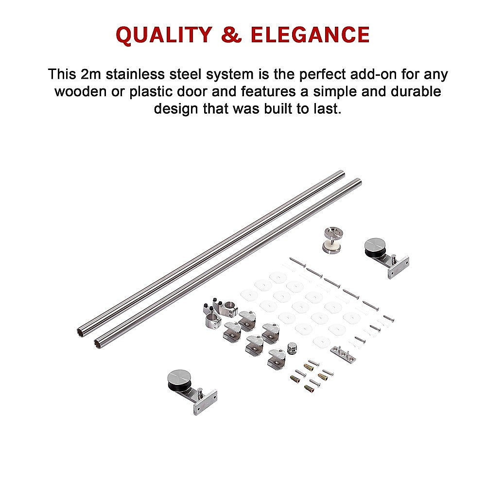 Sliding Barn Door Hardware Stainless Steel V63-827461