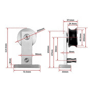 Sliding Barn Door Hardware Stainless Steel V63-827461